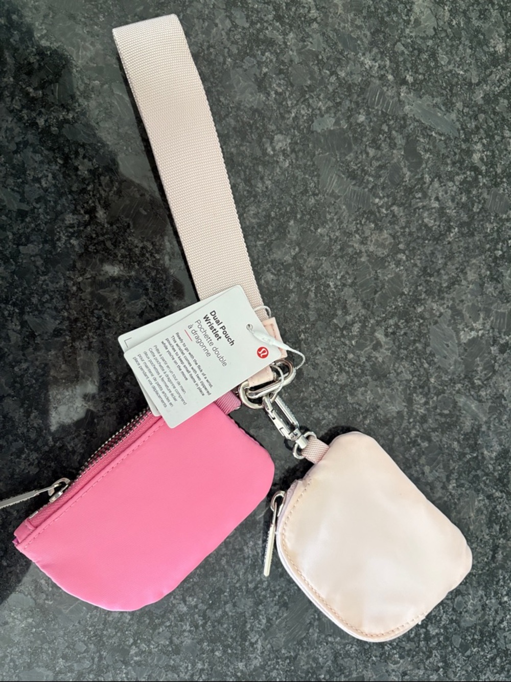 lululemon athletica Dual Pouch Strap - Pink & Light Pink - Picture 2 of 3